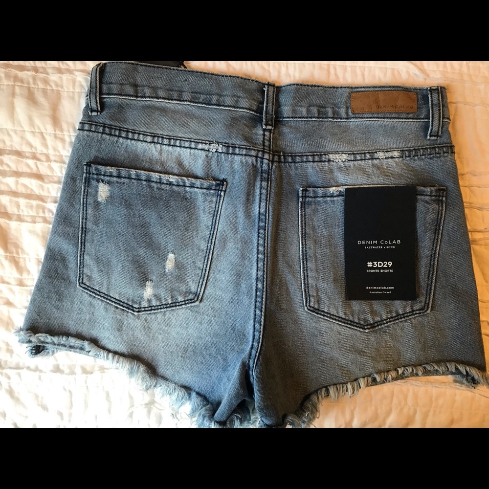 Distressed Denim Shorts